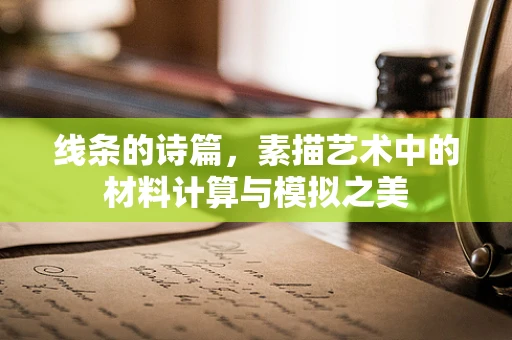 线条的诗篇，素描艺术中的材料计算与模拟之美