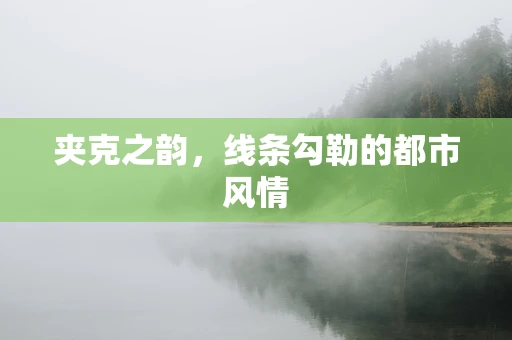夹克之韵，线条勾勒的都市风情