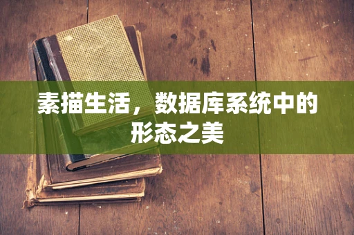 素描生活，数据库系统中的形态之美