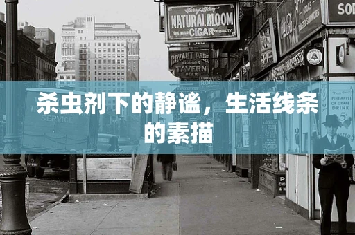 杀虫剂下的静谧，生活线条的素描