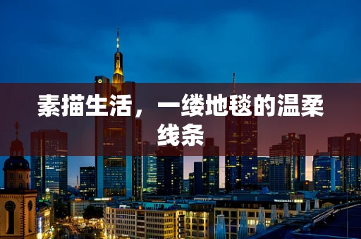 素描生活，一缕地毯的温柔线条