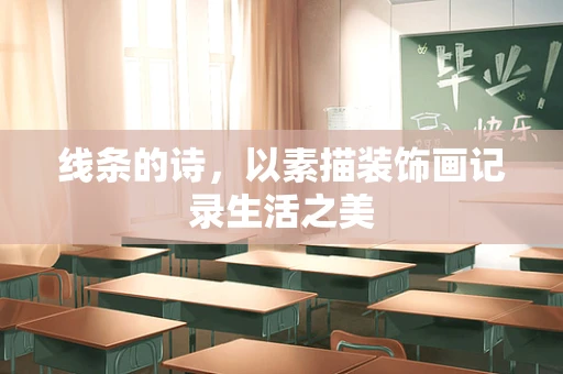 线条的诗，以素描装饰画记录生活之美