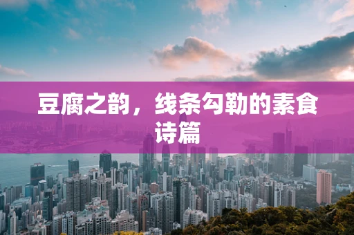 豆腐之韵，线条勾勒的素食诗篇
