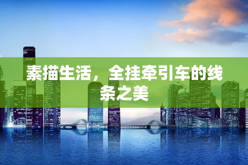 素描生活，全挂牵引车的线条之美