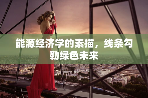 能源经济学的素描，线条勾勒绿色未来