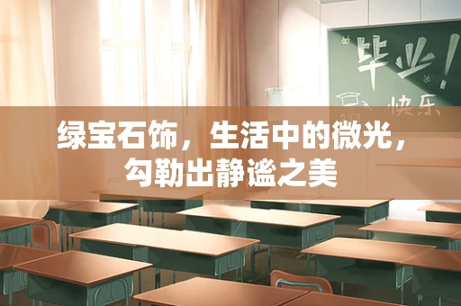 绿宝石饰，生活中的微光，勾勒出静谧之美