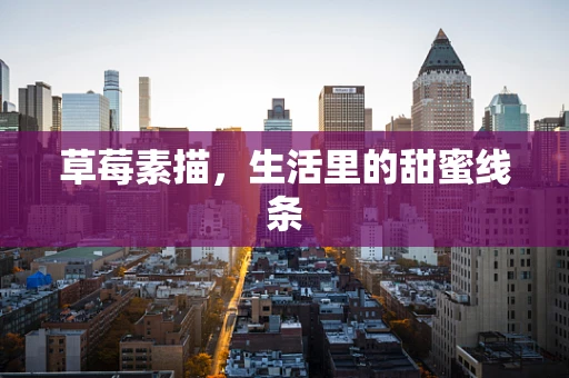 草莓素描，生活里的甜蜜线条