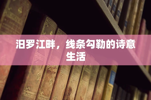 汨罗江畔，线条勾勒的诗意生活