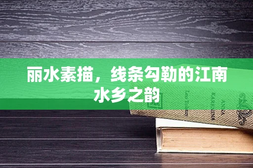 丽水素描，线条勾勒的江南水乡之韵
