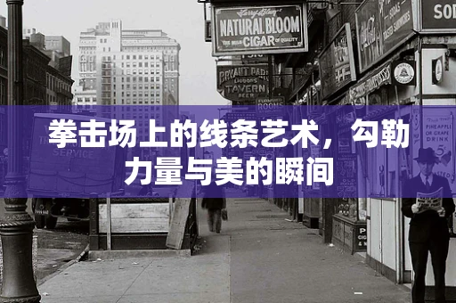 拳击场上的线条艺术，勾勒力量与美的瞬间