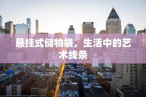 悬挂式储物袋，生活中的艺术线条