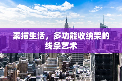 素描生活，多功能收纳架的线条艺术
