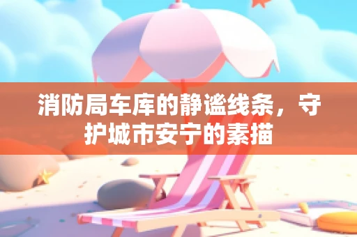 消防局车库的静谧线条，守护城市安宁的素描