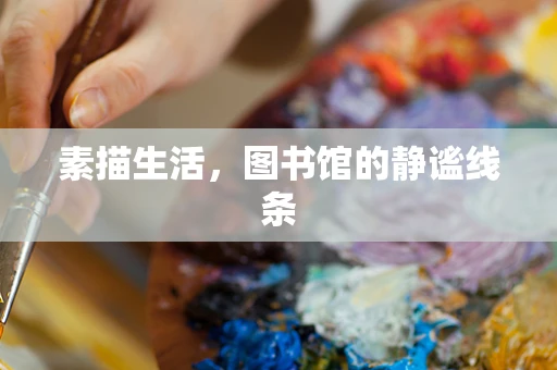 素描生活，图书馆的静谧线条