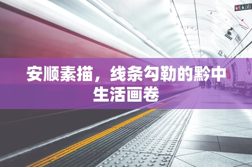 安顺素描，线条勾勒的黔中生活画卷