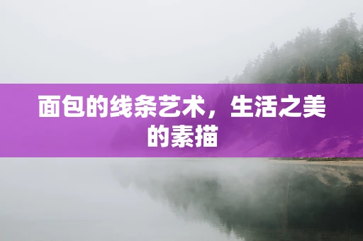 面包的线条艺术，生活之美的素描