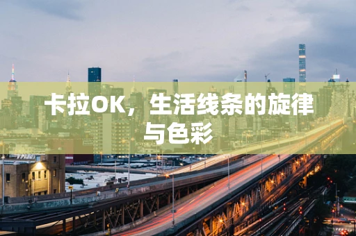 卡拉OK，生活线条的旋律与色彩