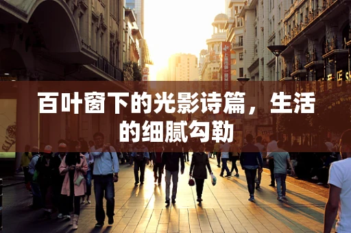百叶窗下的光影诗篇，生活的细腻勾勒