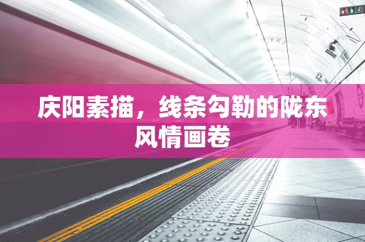 庆阳素描，线条勾勒的陇东风情画卷