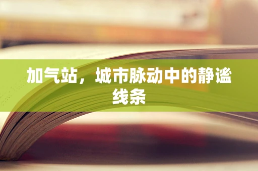 加气站，城市脉动中的静谧线条