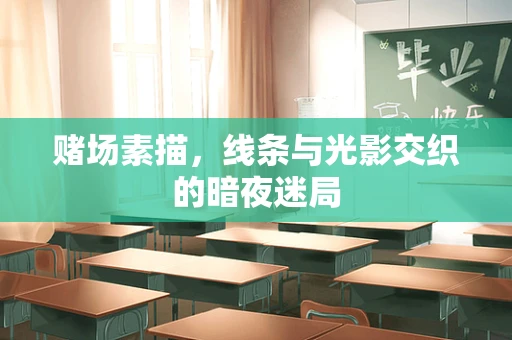 赌场素描，线条与光影交织的暗夜迷局