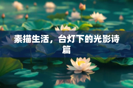 素描生活，台灯下的光影诗篇
