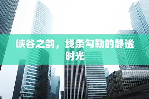 峡谷之韵，线条勾勒的静谧时光