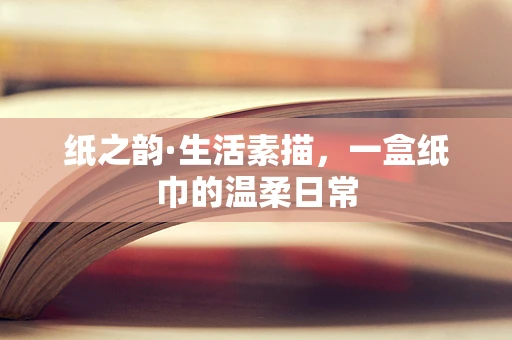 纸之韵·生活素描，一盒纸巾的温柔日常