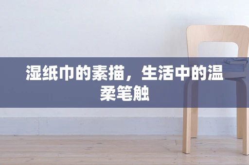 湿纸巾的素描，生活中的温柔笔触