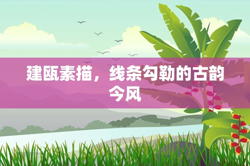 建瓯素描，线条勾勒的古韵今风