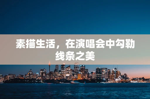 素描生活，在演唱会中勾勒线条之美