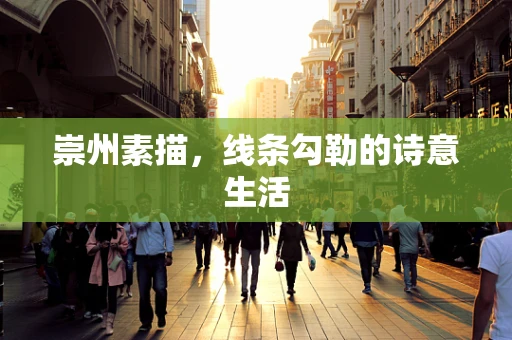 崇州素描，线条勾勒的诗意生活