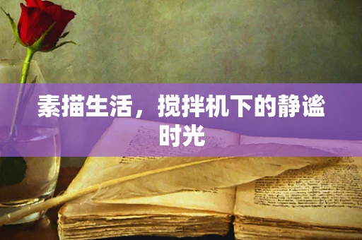 素描生活，搅拌机下的静谧时光