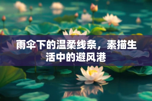雨伞下的温柔线条，素描生活中的避风港
