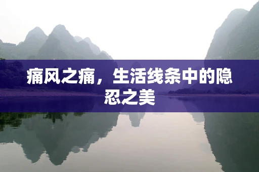痛风之痛，生活线条中的隐忍之美