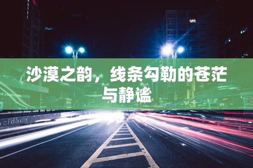 沙漠之韵，线条勾勒的苍茫与静谧