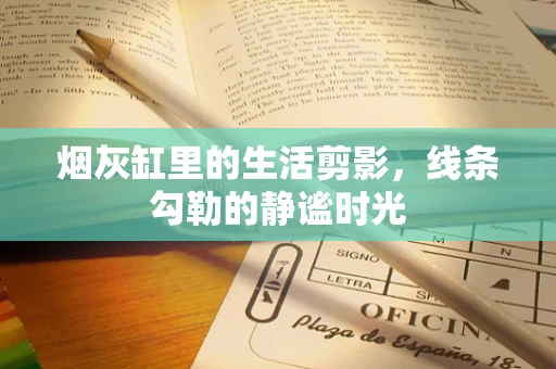 烟灰缸里的生活剪影，线条勾勒的静谧时光
