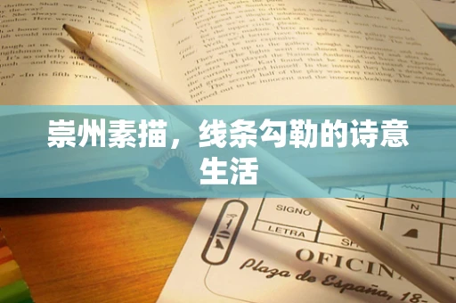 崇州素描，线条勾勒的诗意生活