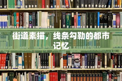 街道素描，线条勾勒的都市记忆
