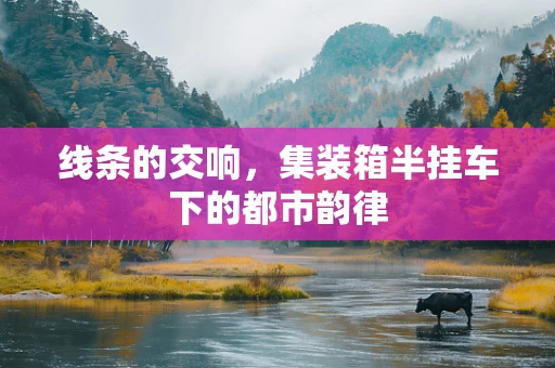 线条的交响，集装箱半挂车下的都市韵律