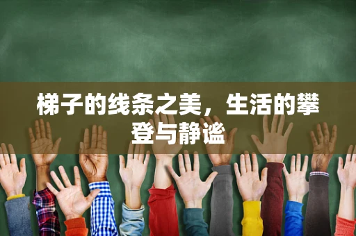 梯子的线条之美，生活的攀登与静谧
