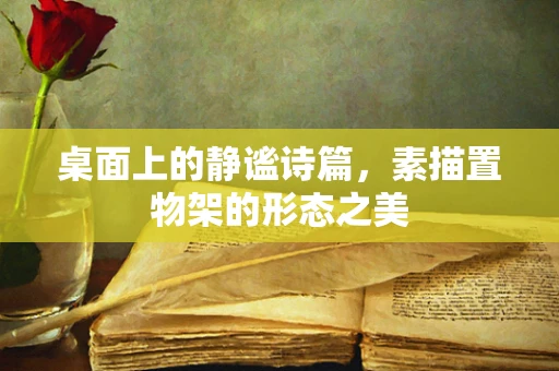 桌面上的静谧诗篇，素描置物架的形态之美