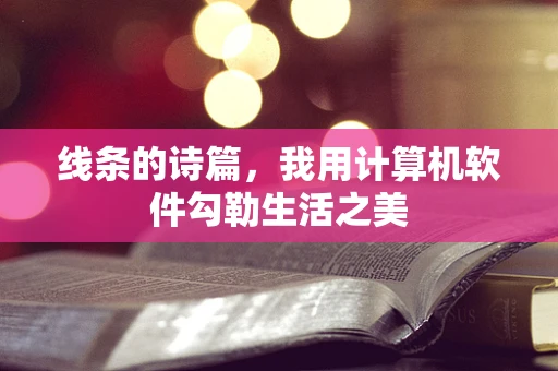 线条的诗篇，我用计算机软件勾勒生活之美