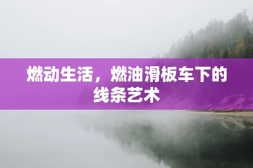 燃动生活，燃油滑板车下的线条艺术
