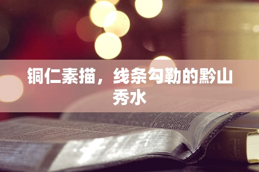 铜仁素描，线条勾勒的黔山秀水