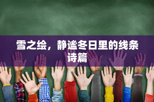 雪之绘，静谧冬日里的线条诗篇
