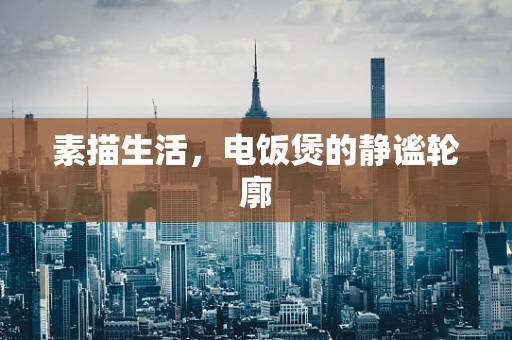 素描生活，电饭煲的静谧轮廓