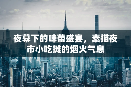 夜幕下的味蕾盛宴，素描夜市小吃摊的烟火气息