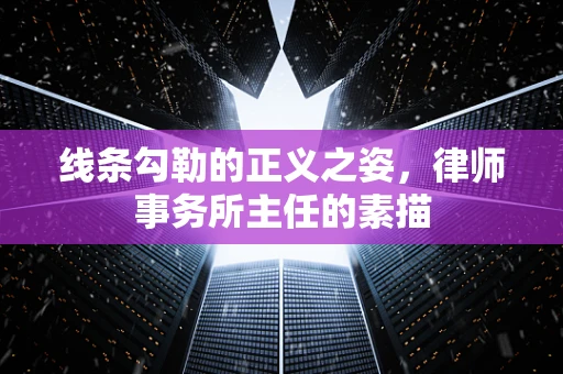 线条勾勒的正义之姿，律师事务所主任的素描