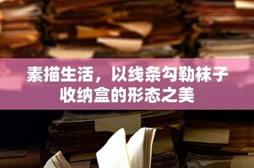 素描生活，以线条勾勒袜子收纳盒的形态之美